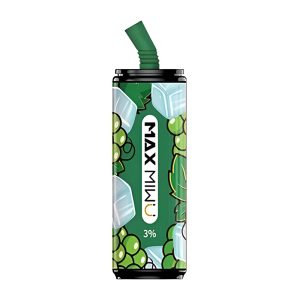 Max Miwu Coke Tin Disposable E-cigs | Juicy Green Grapes  3600 Puff