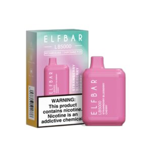 ELF BAR LB5000 Disposable 5000 Puffs Strawberry Blueberry Cherry 14ml