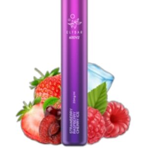 ELF BAR 600V2 Disposable Strawberry Raspberry Berry Ice 600 Puffs 2ml